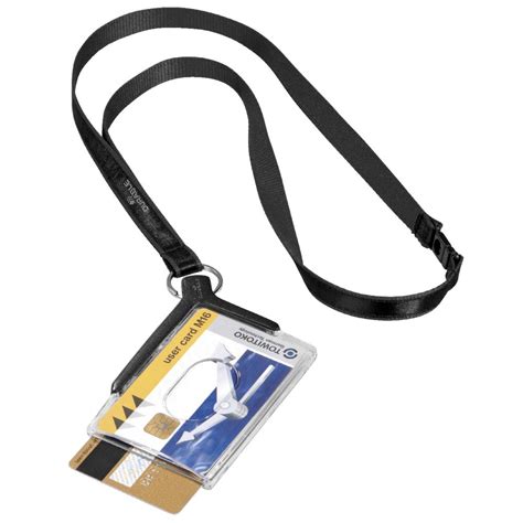 smart card holders lanyards|card holder for lanyard officeworks.